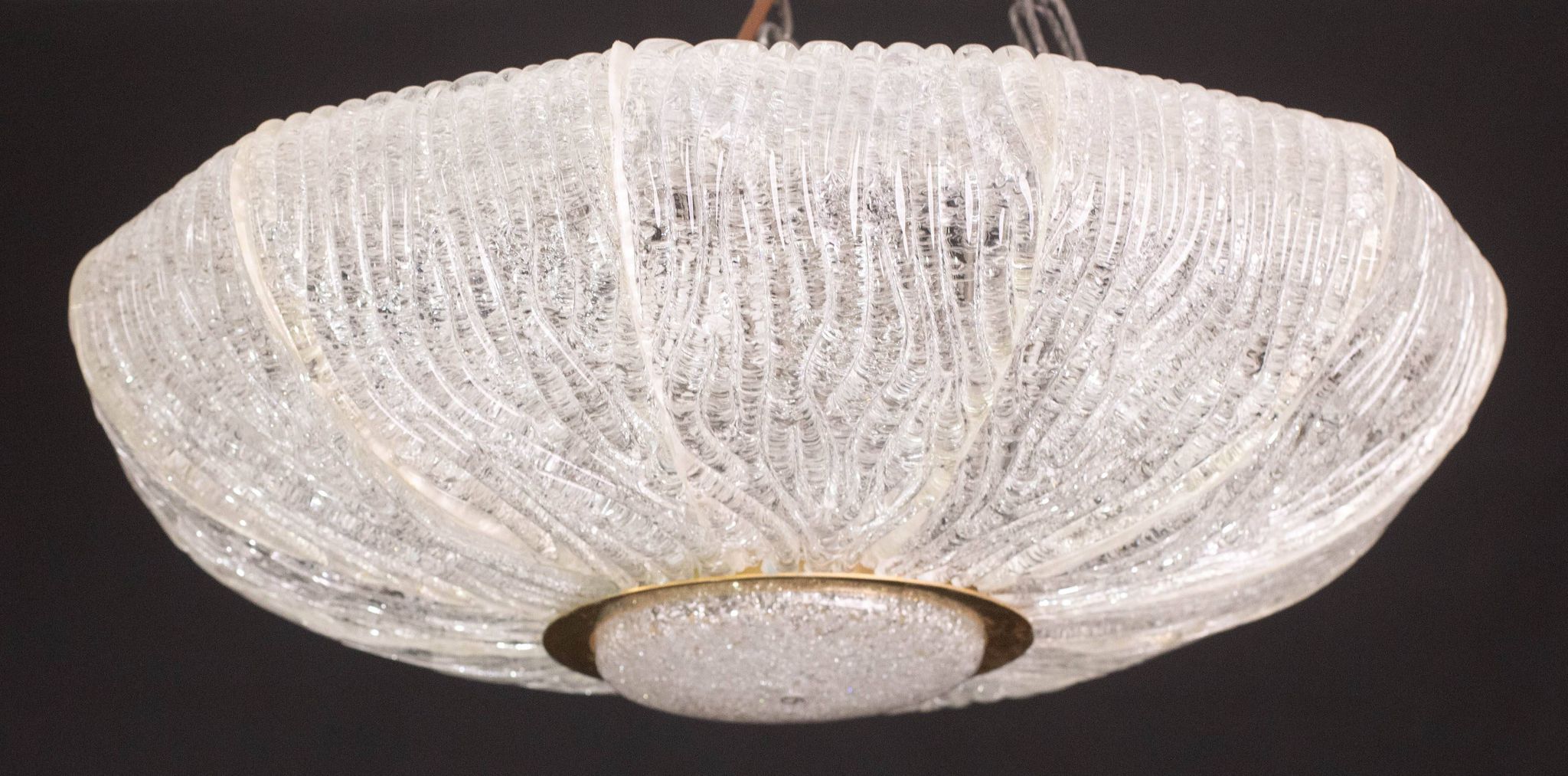 Luxurious Murano glass ceiling lamp model Royal by Barovier e Toso, 1970s