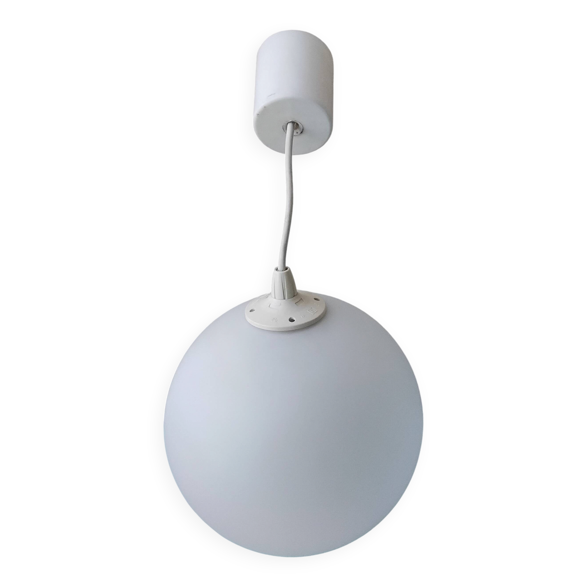 Suspension en opaline blanche
