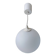 Suspension en opaline blanche