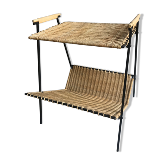 End of sofa magazine holder