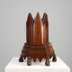 Neo-Gothic Oak Umbrella Stand with Sculptural Carving, France, 19th Century