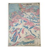 Old MDI map Germany Agricultural and vintage population