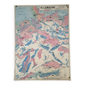 Old MDI map Germany Agricultural and vintage population