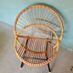 Chaise vintage Dirk Van Sliedrecht Rattan.