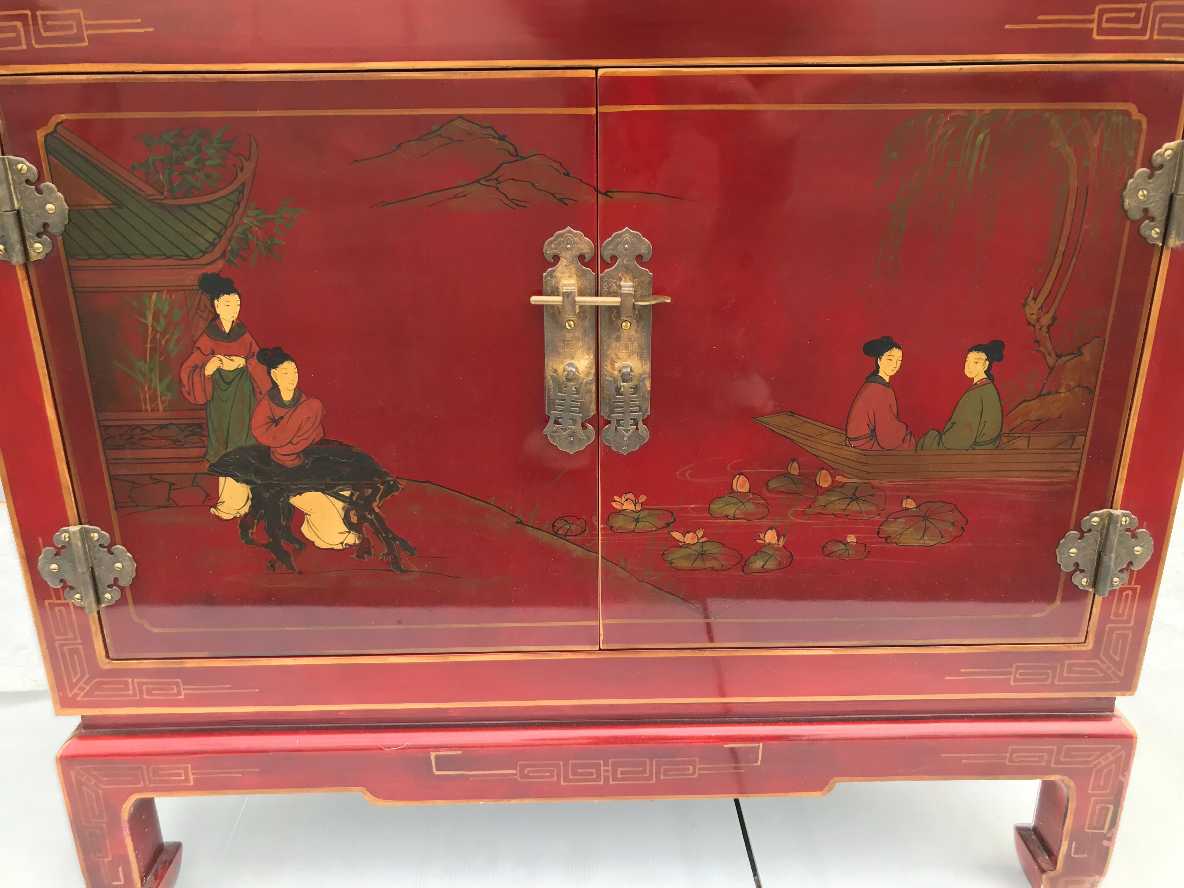 Vintage Chinese showcase