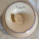 Longwy enamel footed cup "prunelle" Récollets earthenware factory