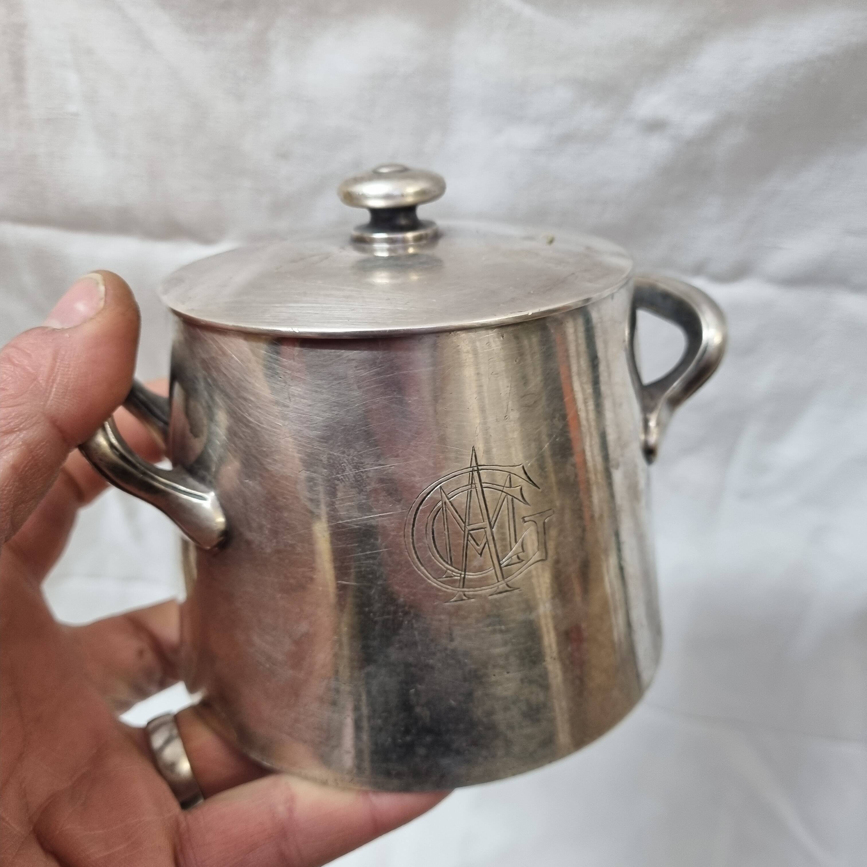 Sugar pot, ercuis early 20th century