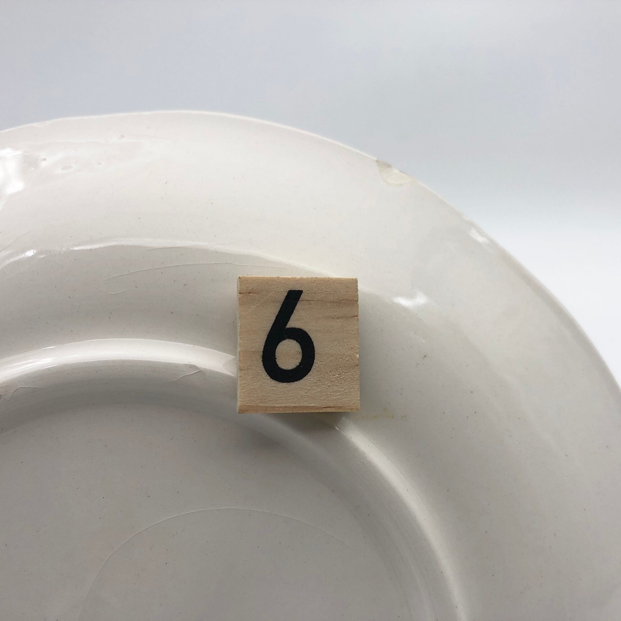 Gien - Riviera model, 6 dessert plates with serving dish.