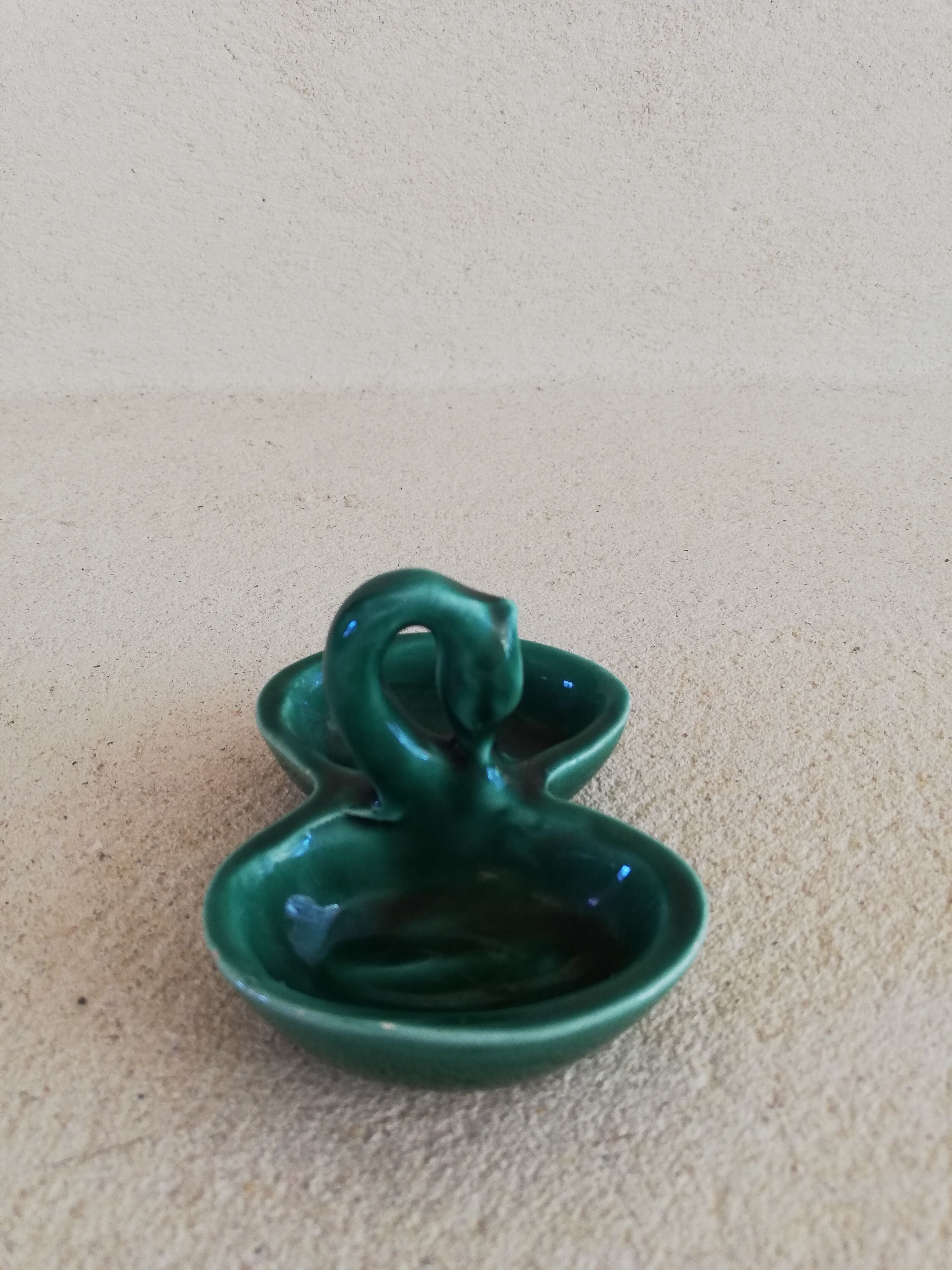 Vintage salt shaker Vallauris swan shape