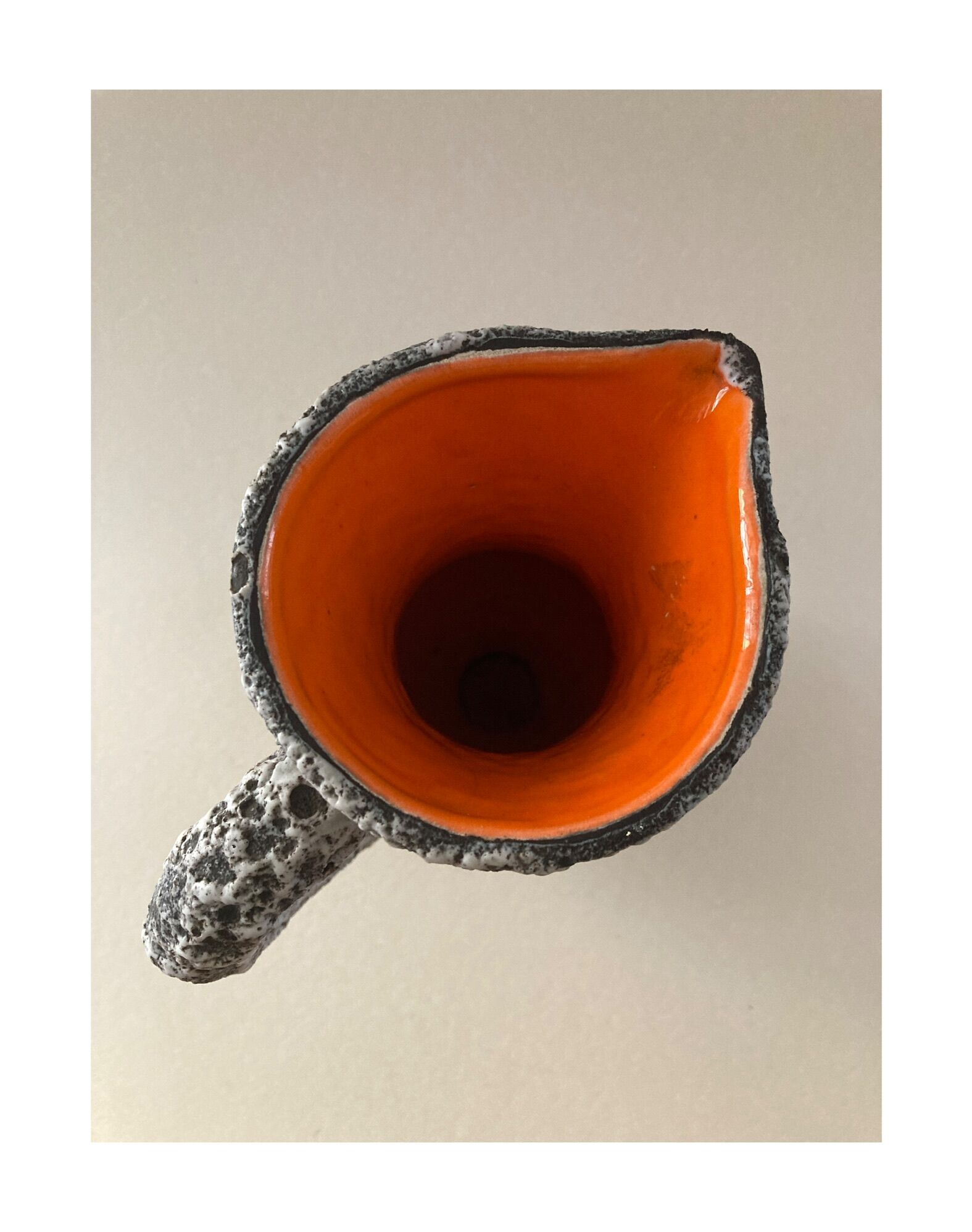 Ceramic pitcher fat lava