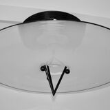 Lampe à suspension italienne en verre de Murano, années 1980