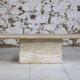 Table basse travertin italien, 1980