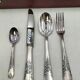 Silver-plated metal cutlery set