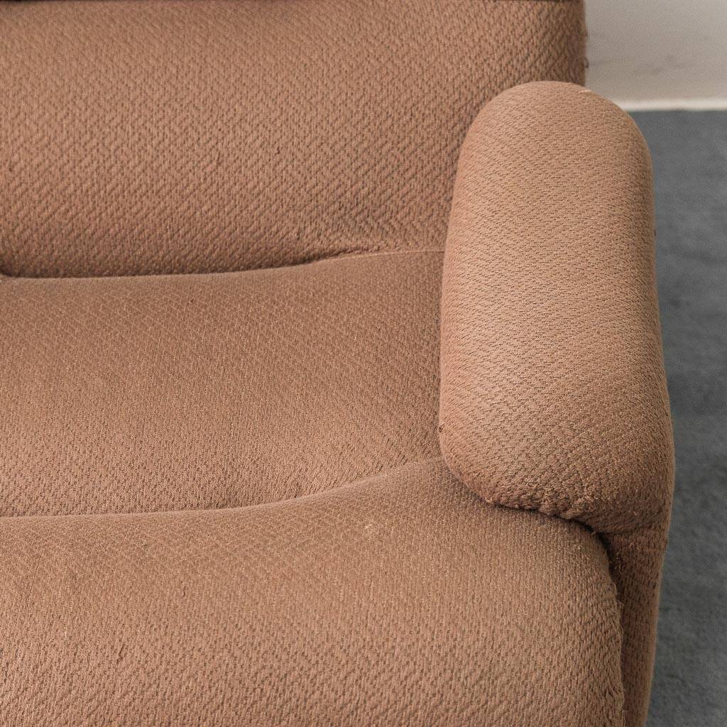 Rezia 3-seater modular vintage sofa by Emilio Guarnacci for 1P, 1970s modernism