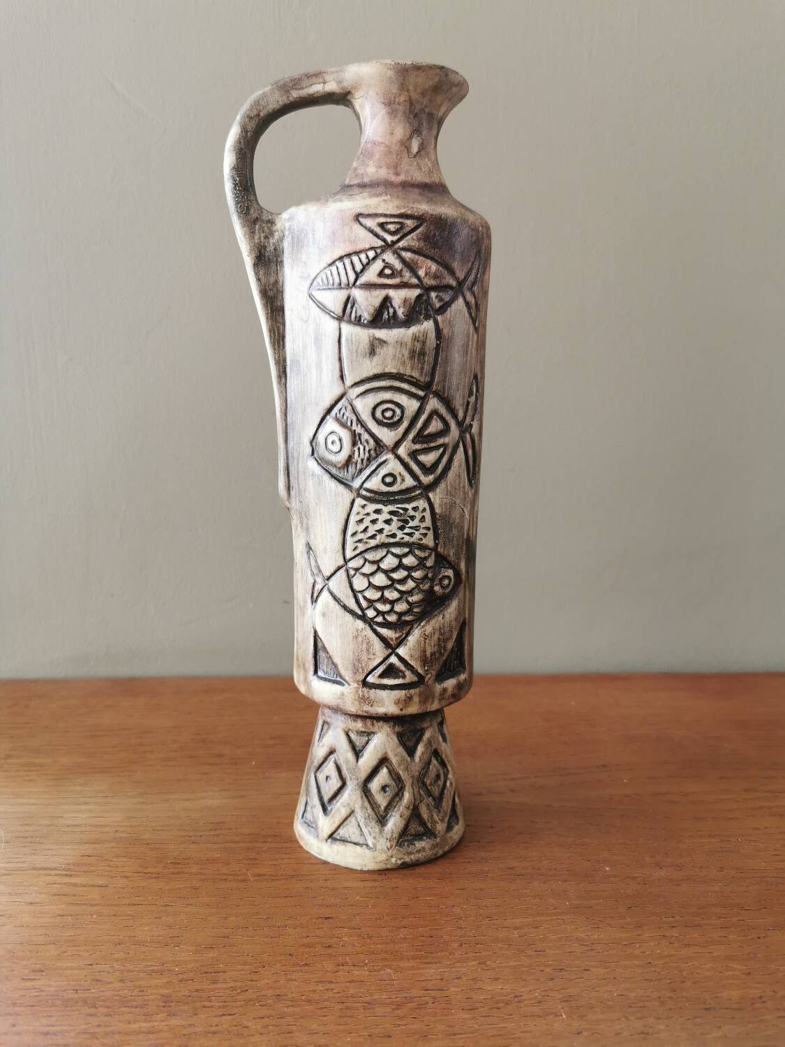 Vase soliflore vintage en céramique de San Marin