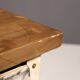 Industrial iron kitchen table from the 1950s, Czechoslovakia