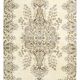 5x8 Light Yellow & Green Vintage Turkish Rug, 162x259Cm