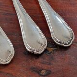 Christofle Set of 3 Spatours model table forks in silver metal
