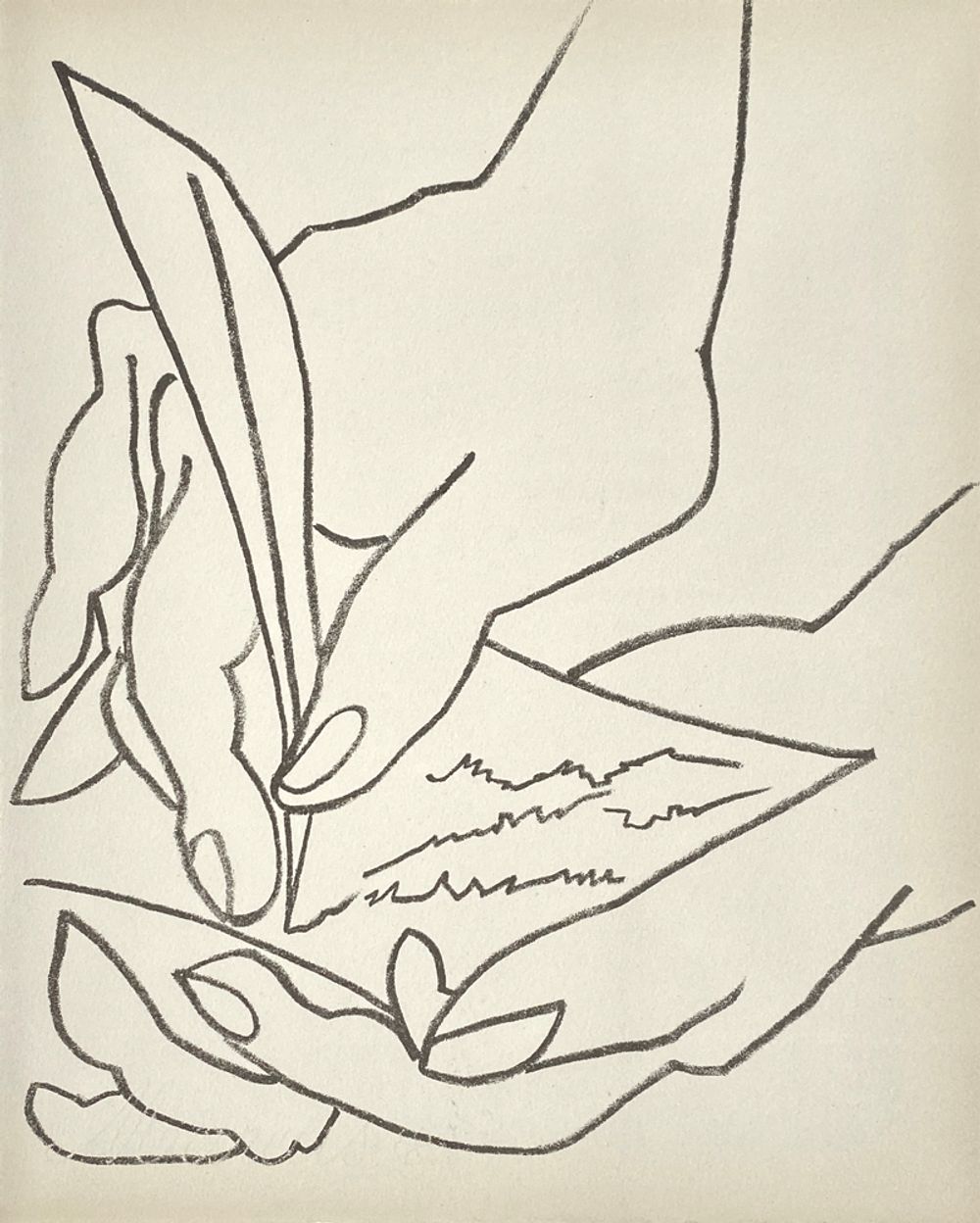 Françoise gilot pages d'amour lithograph 1951