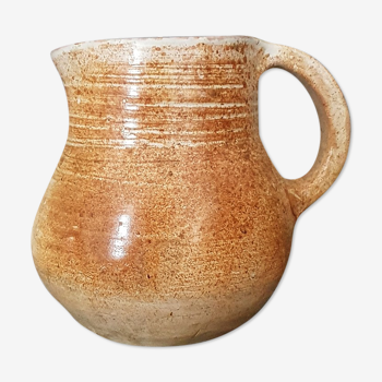 Glazed terracotta pitcher