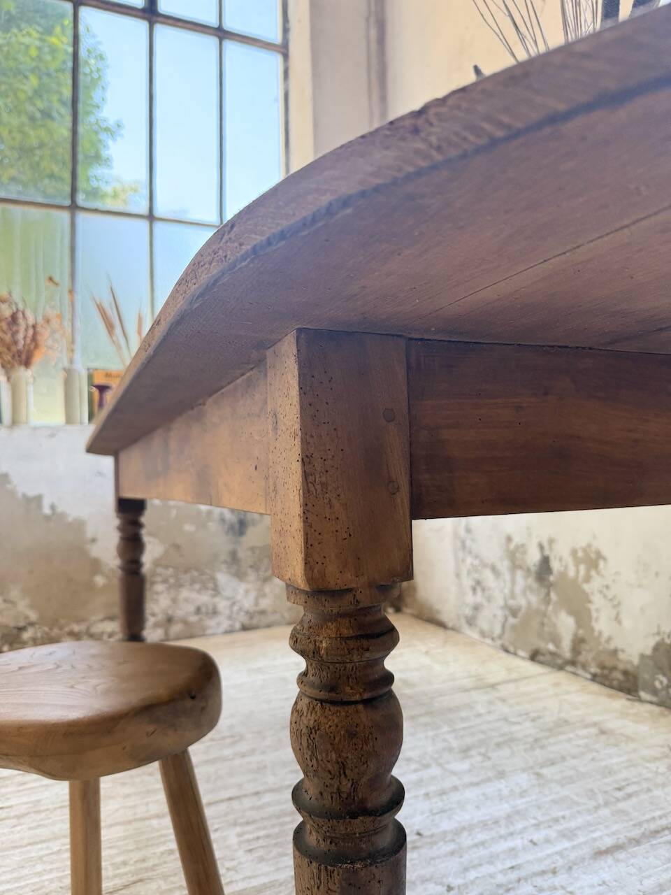 Oval farmhouse table 250cm pine