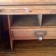 American desk with oak curtain