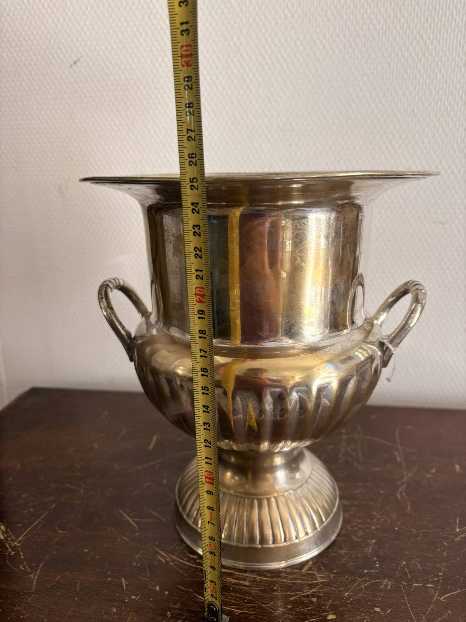 Antique Médicis Pot Vase Silver-Plated Classic Chic
