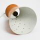 Beautiful Mid Century Modern Diabolo perforated metal sheet pendant lamp