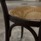 Ungvar Ungarn 1900 dark brown cane bistro chair