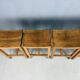 Set of 2 Japandi oak stools by Jonas Lindvall for David Design 1990s