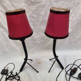 Brutalist bedside lamps
