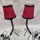 Brutalist bedside lamps