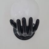 Opaline and porcelain wall light