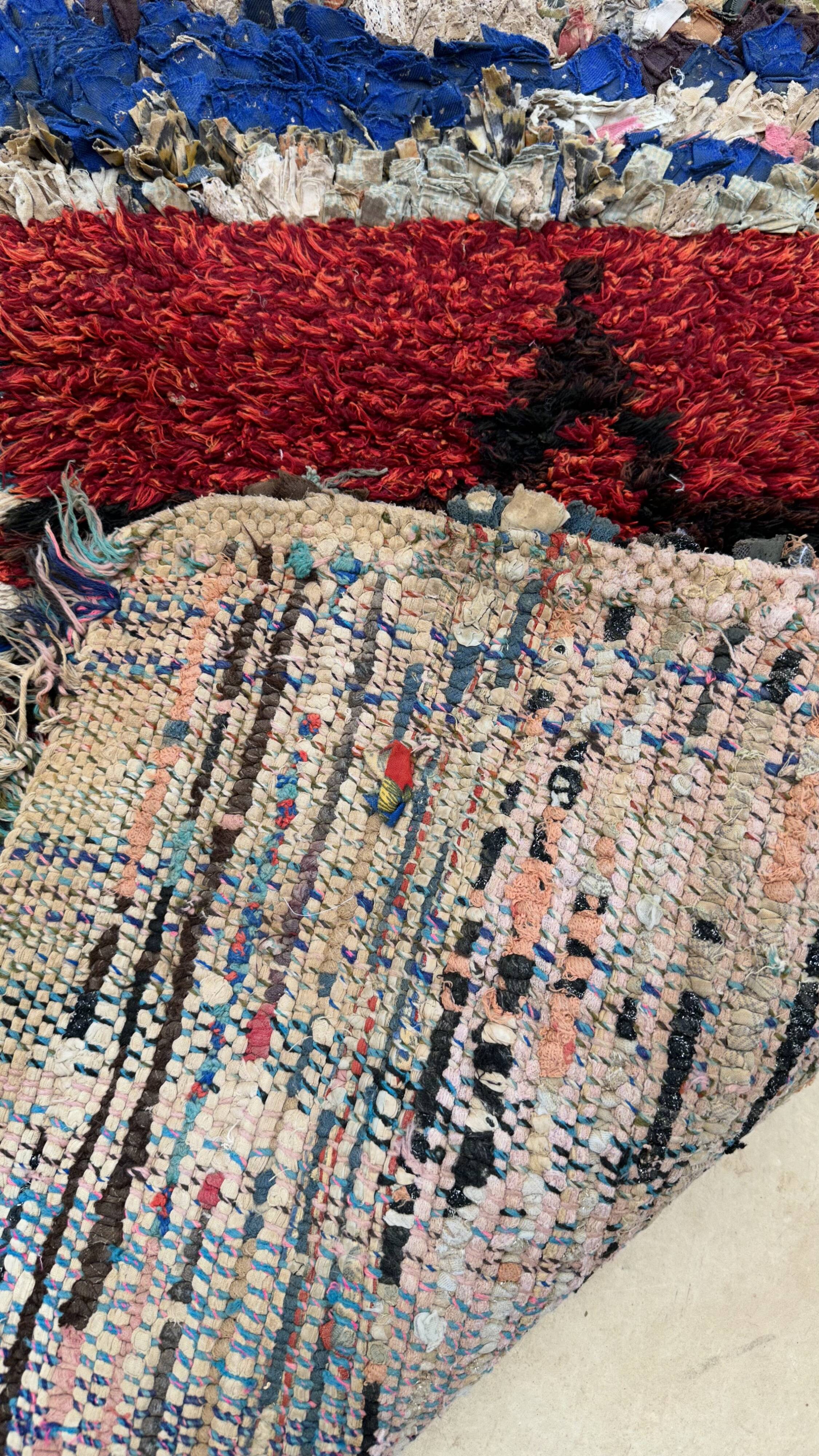 Colorful Boucherouite Moroccan rug - 68 x 116 cm