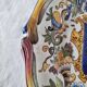 Magnificent antique French earthenware plate with shields signed Keller