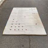 Persian Gabbeh rug with playful patterns 240x170