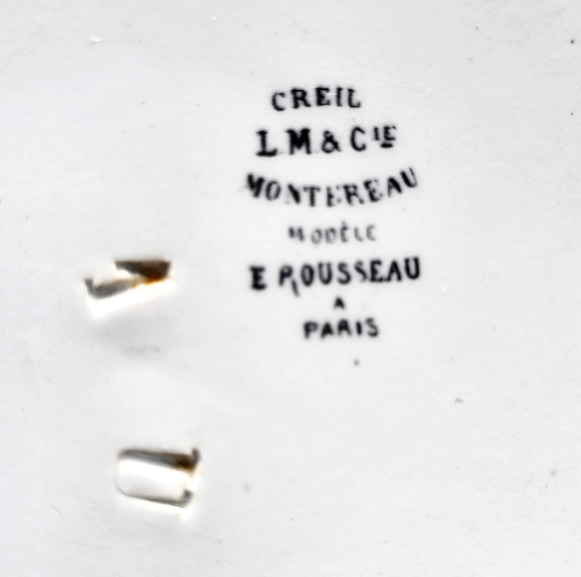 Creil & Montereau Rouseau Service 19th Century (France)