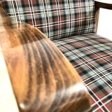 Scandinavian armchair with scottish tiles