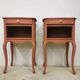 2 relooked cherry wood bedside tables