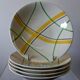 5 deep plates from Gien model "Sarabande" in good condition.