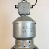 Industrial Black Enamel Factory Lamp from Elektrosvit, 1960s
