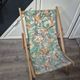 children's deck chair jungle lion fabric