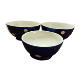 Longchamp blue polka dot bowls