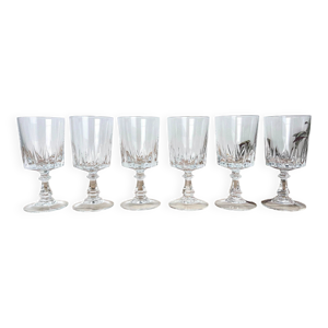 6 verres à vin blanc