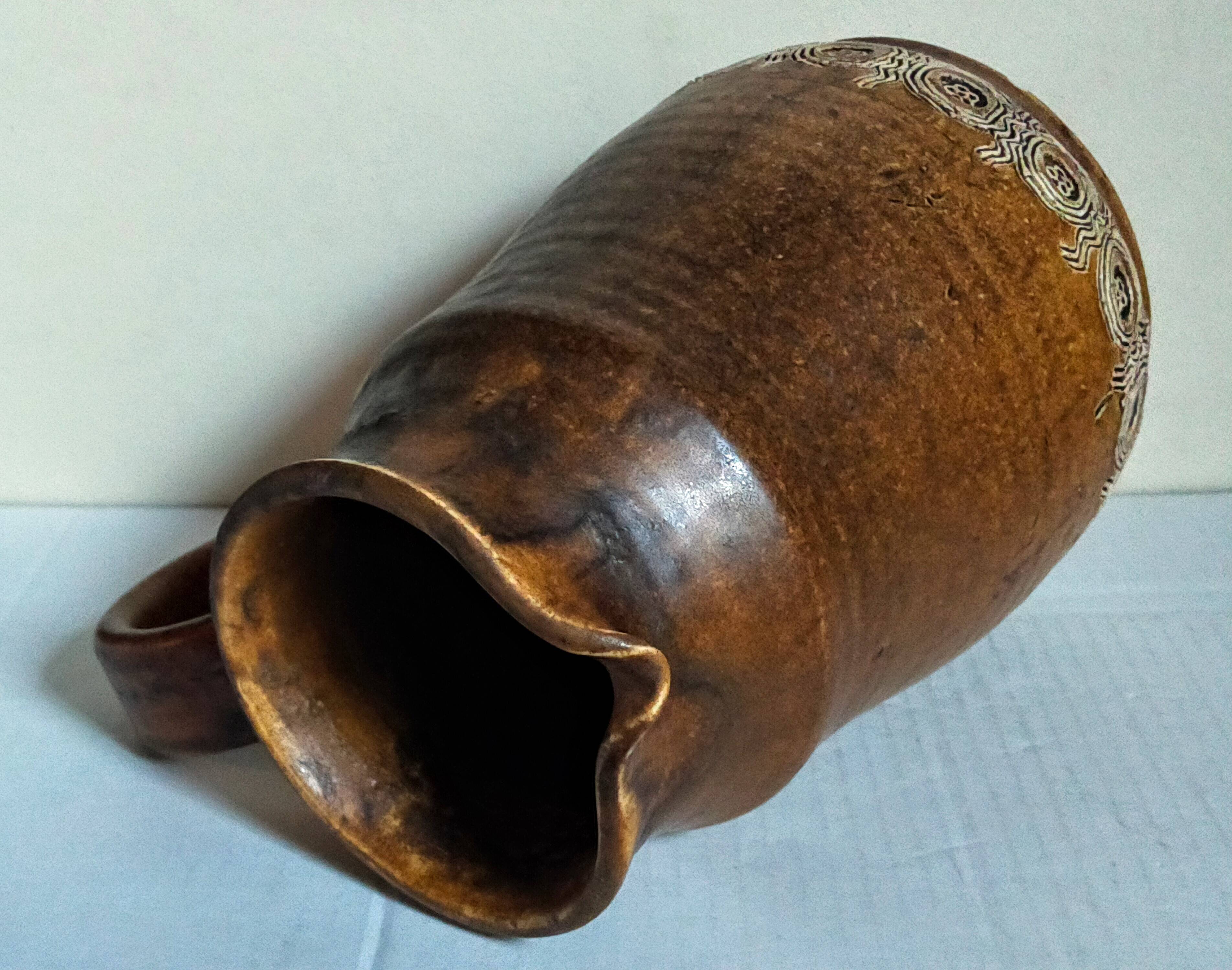 Ceramic potter's pitcher by F.CHEDEVILLE 20th century