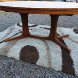 Set oval table Baumann Gondola 6 chairs years 70