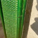 Miroir en rotin vert