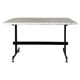 Vintage Carrara marble coffee table, Italy 1960