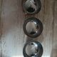 Set of 3 steel cups
