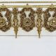 Bronze Coat Rack and Wall Shelf, Vintage, Louis XV Style
